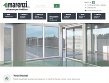 Tablet Screenshot of marenzisrl.com